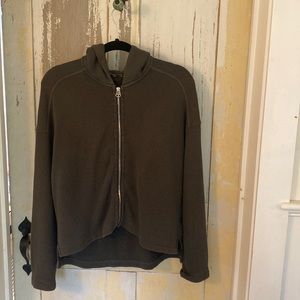 James Perse hoodie size 0 in a washed olive grayish color